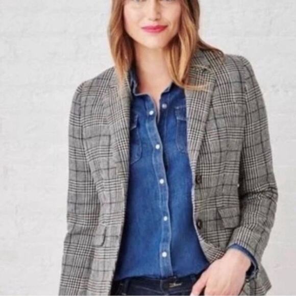 Untuckit Blazer 10 Camilla Wool blend Houndstooth - Picture 8 of 8